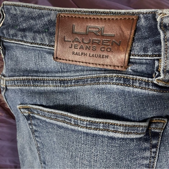 LRL Lauren Jeans Co. Ralph Lauren Straight Leg Med Wash Size 8 - Picture 8 of 16